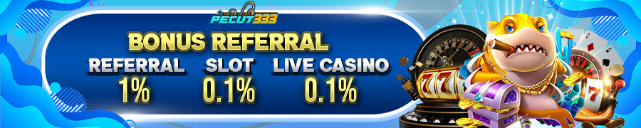 Bonus Referral Togel 1% | Slot 0.1% | Live Casino 0.1%